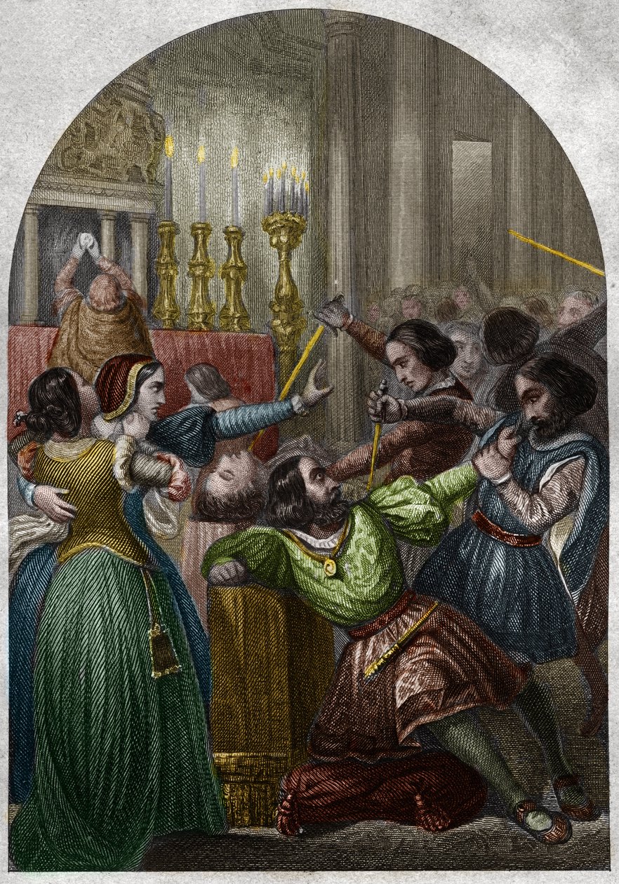A pazzi összeesküvése (összeesküvés vagy összeesküvés). alkotó: Unknown artist