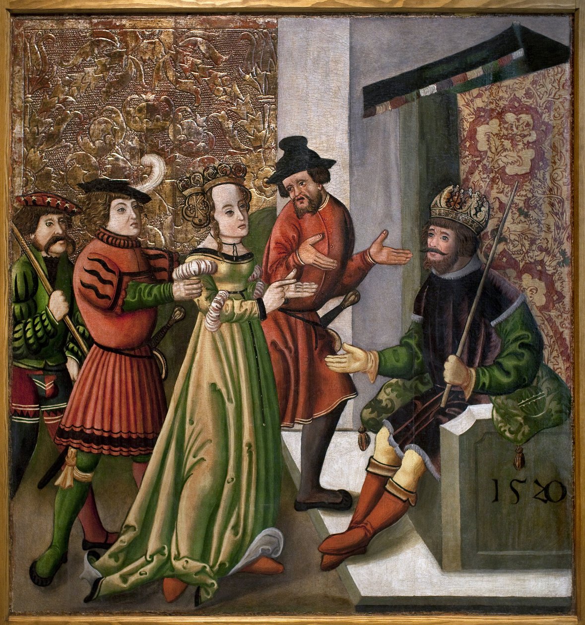 A beszélgetés (disputatio) Szent Katalin és a filozófusok között. Idézet Szent Katalintól. Névtelen festmény alkotó: Unknown artist