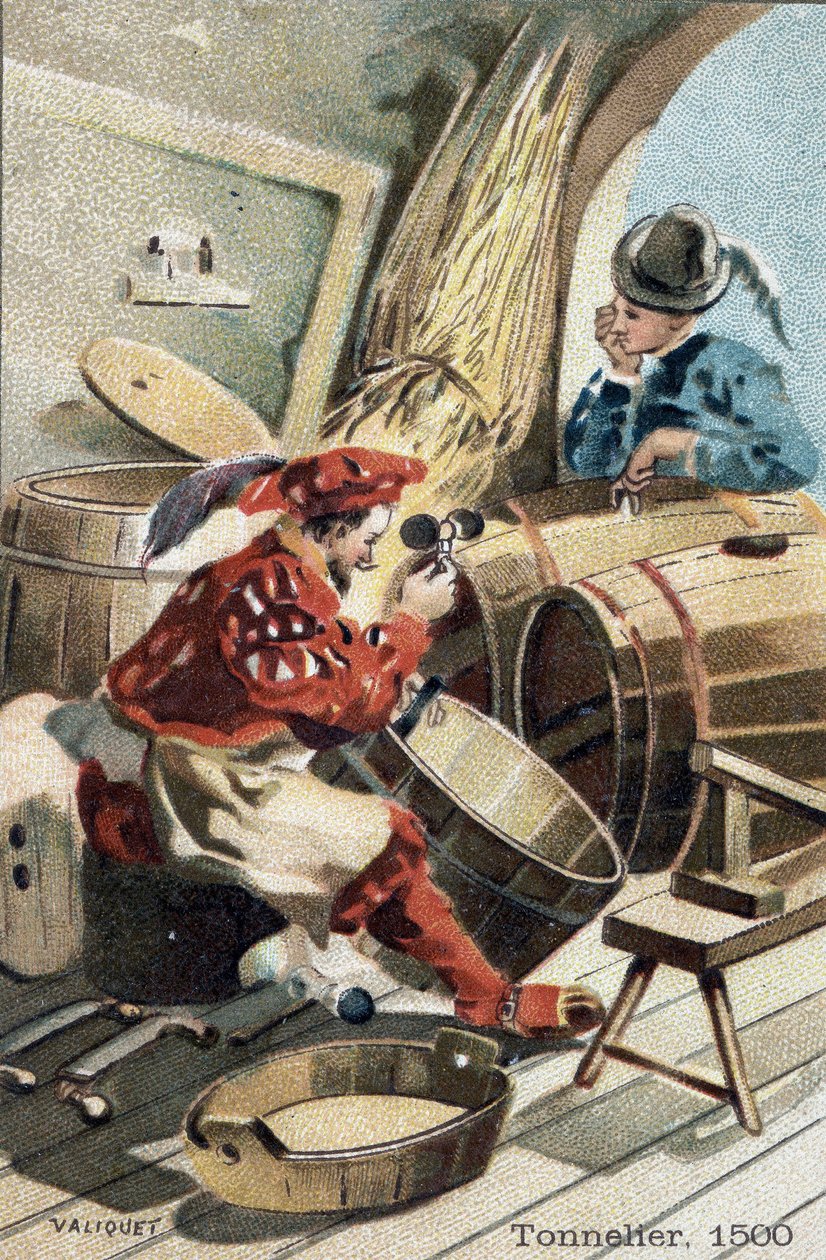 A kádár mestersége 1500-ban. alkotó: Unknown artist