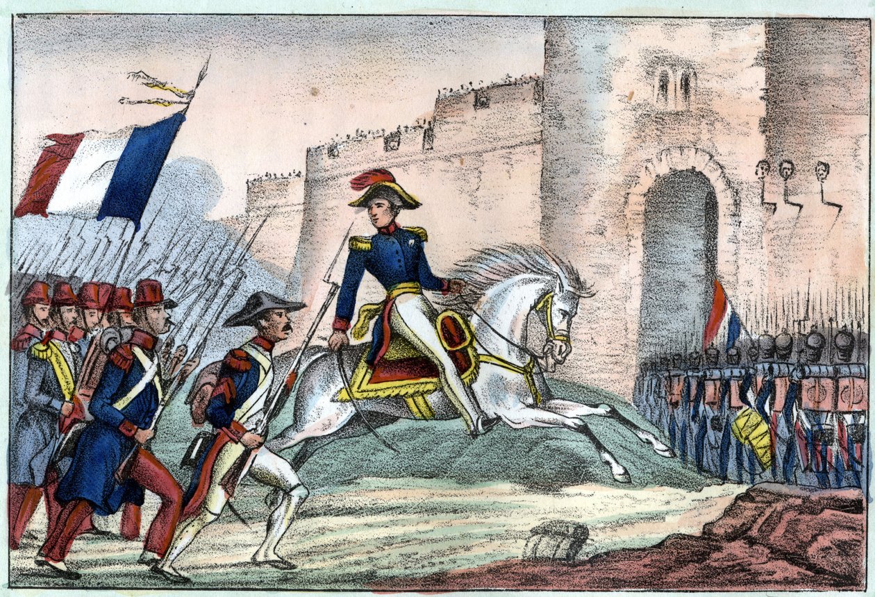 A francia hadsereg bevonulása Algírba július 5-én alkotó: Unknown artist