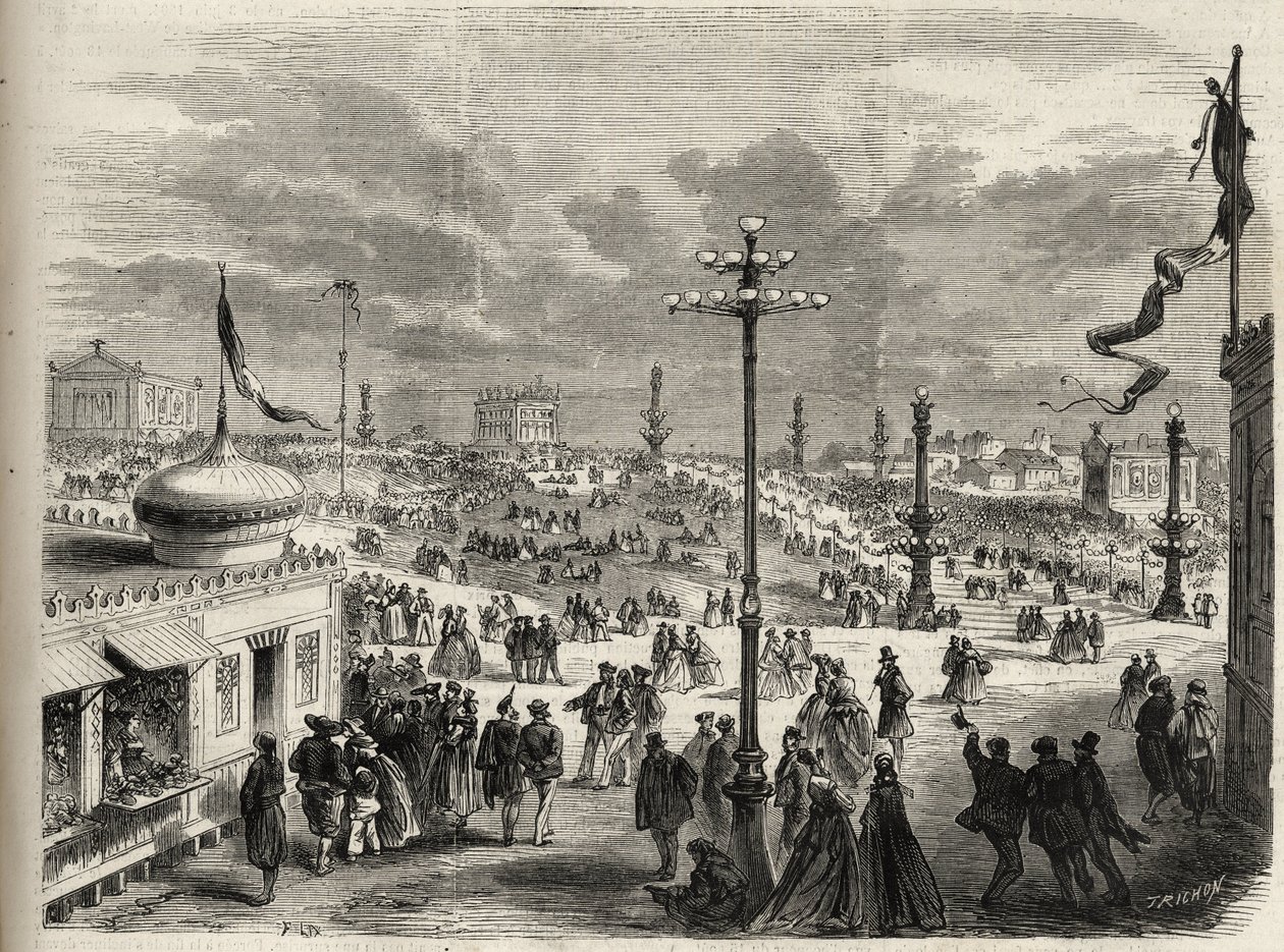 1867. augusztus 15-i ünnep a párizsi Trocaderón – 1867 jeles univerzuma alkotó: Unknown artist