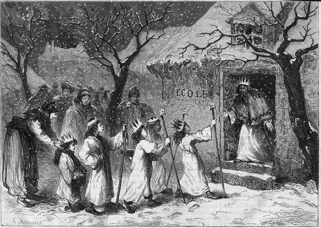 A királyok ünnepe Elzászban. alkotó: Unknown artist
