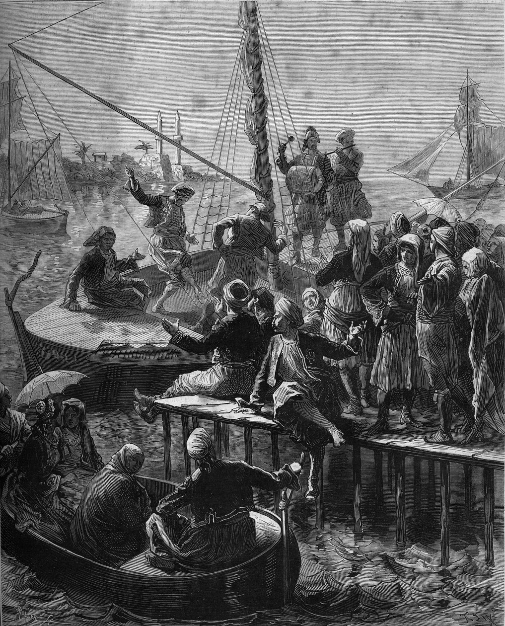 Vénusz ünnepe Lárnakában, Ciprus szigetén 1878-ban. alkotó: Unknown artist
