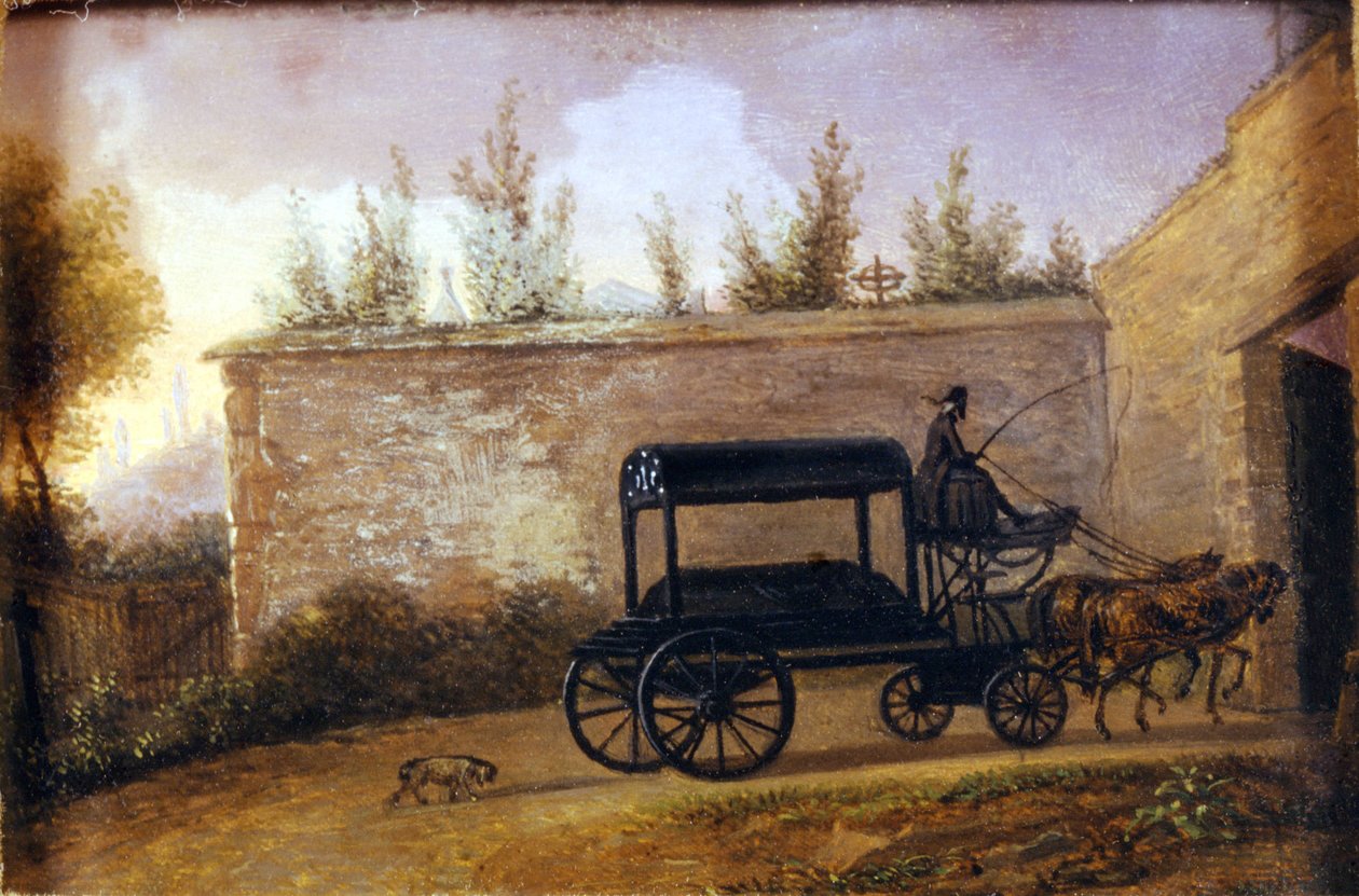 Wolfgang Amadeus Mozart (1756-1791) osztrák zeneszerző temetése Bécsben. Anonymous paint.Museo della scala Milánó alkotó: Unknown artist