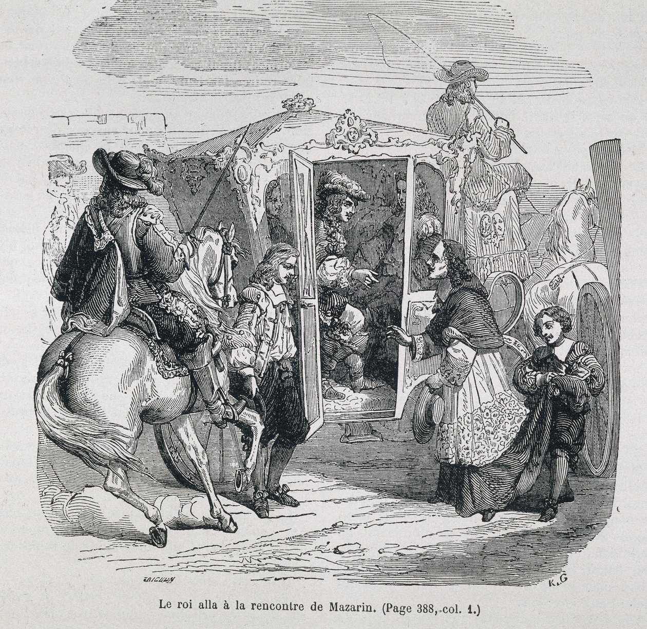 A király Mazarinhoz ment alkotó: Unknown artist