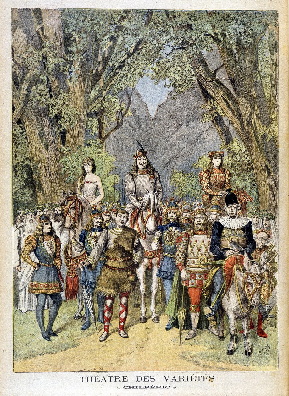 A „Chilperic” című darab a párizsi Variety színházában. alkotó: Unknown artist