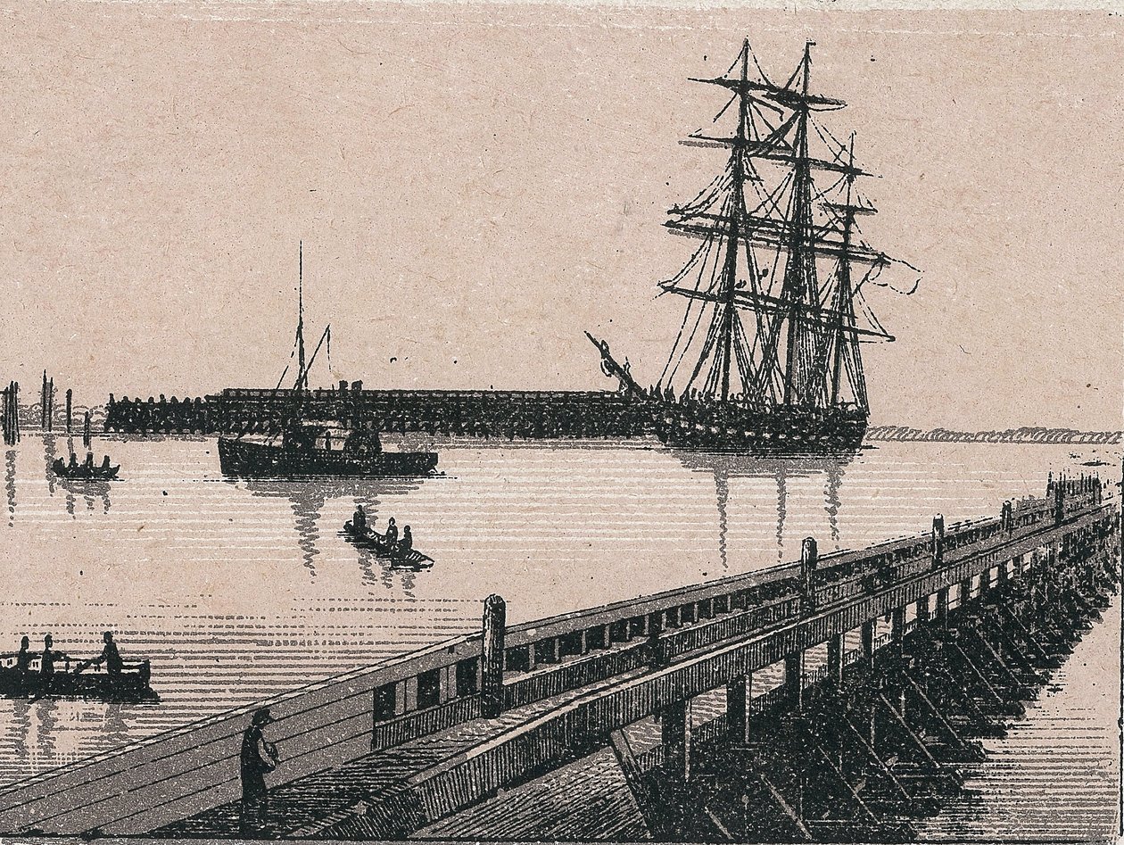 Calais város kikötője a „” A világ 168 nézetet illusztrál”” Keltezés nélküli (XIX. század vége) alkotó: Unknown artist