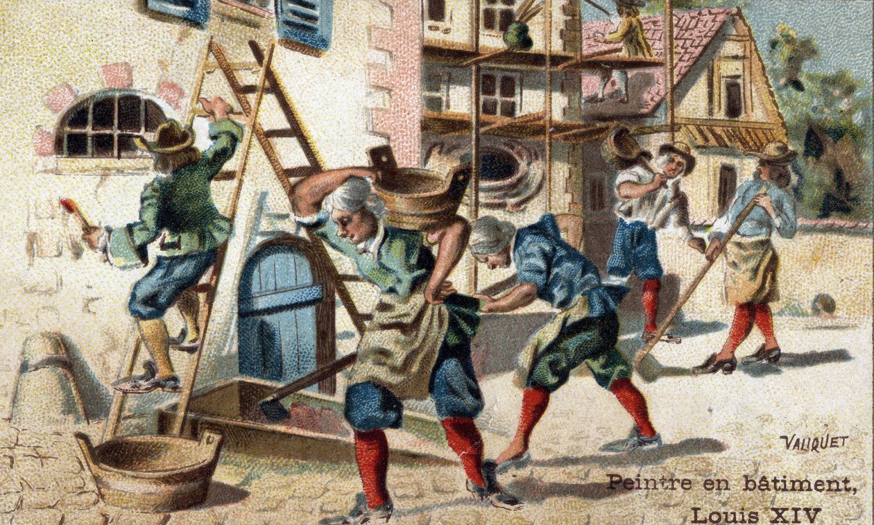 A festő építő szakma a 18. század elején. alkotó: Unknown artist
