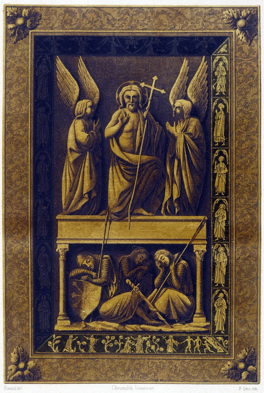 Krisztus feltámadása, vermeil burkolat alkotó: Unknown artist