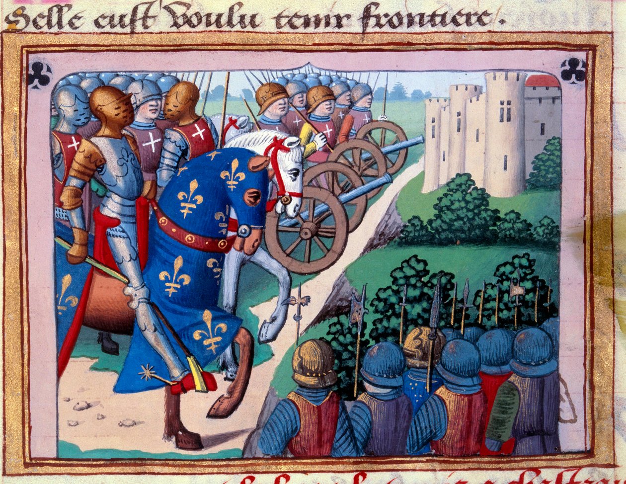 A Chateau Gaillard (Chateau-Gaillard) székhelye VII. Károly megbízásából alkotó: Unknown artist