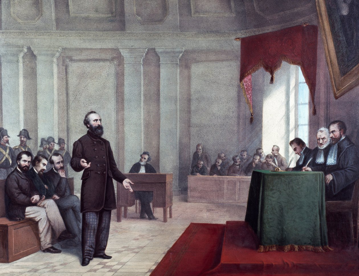 Felice Orsini (1819 - 1858) pere, aki 1858. január 14-én támadást követett el III. Napóleon ellen. század végi litográfia. Milánói magángyűjtemény ©Luisa Ricciarini/Leemage alkotó: Unknown artist