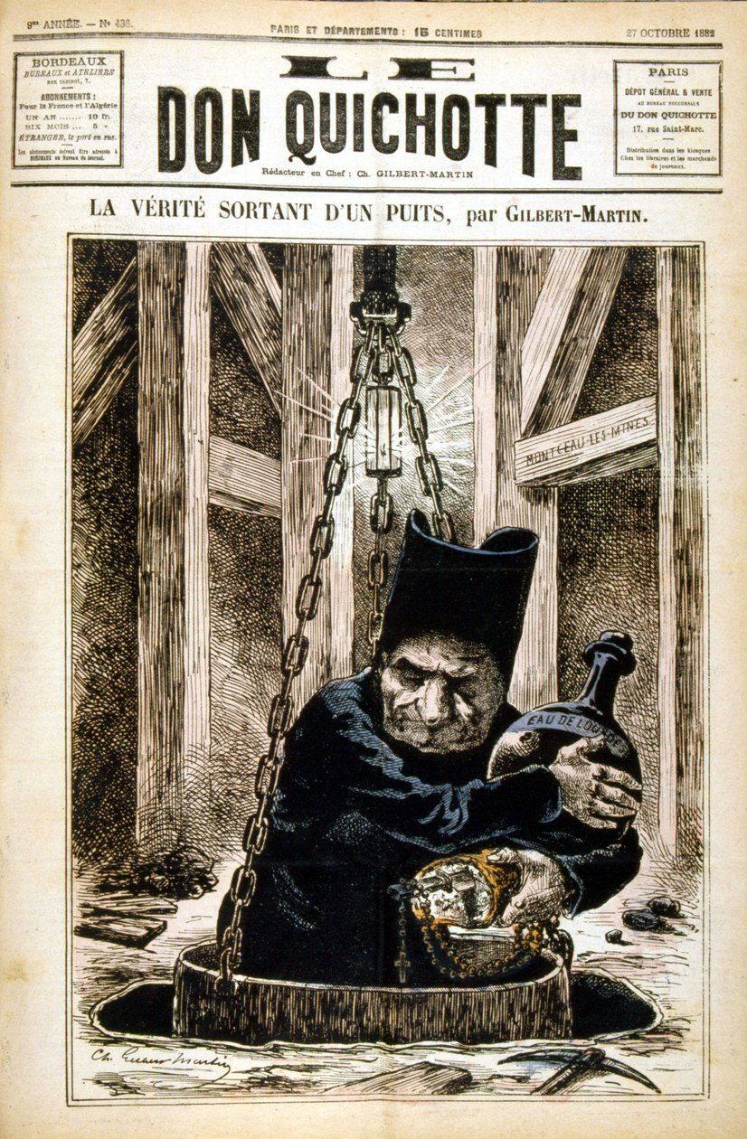 A kútból kijövő igazság - a Le Don Quijotében 1882.10.27 alkotó: Unknown artist