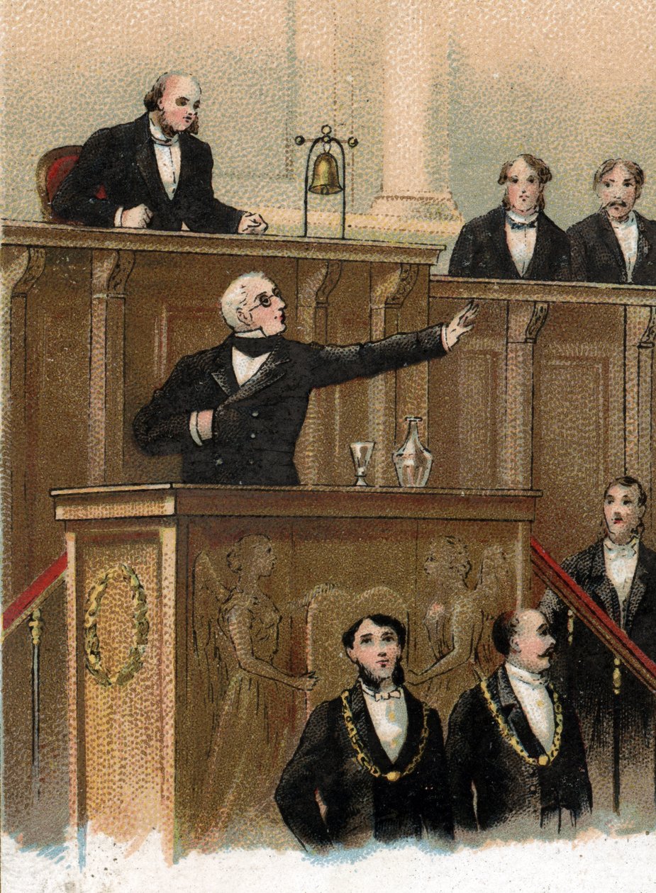 Már csak egy hiba maradt, ha Adolphe thierst (1797-1877) az 1870-es eseményeket előre megjósló törvényhozó testülettel szemben, 1866. május 3. alkotó: Unknown artist