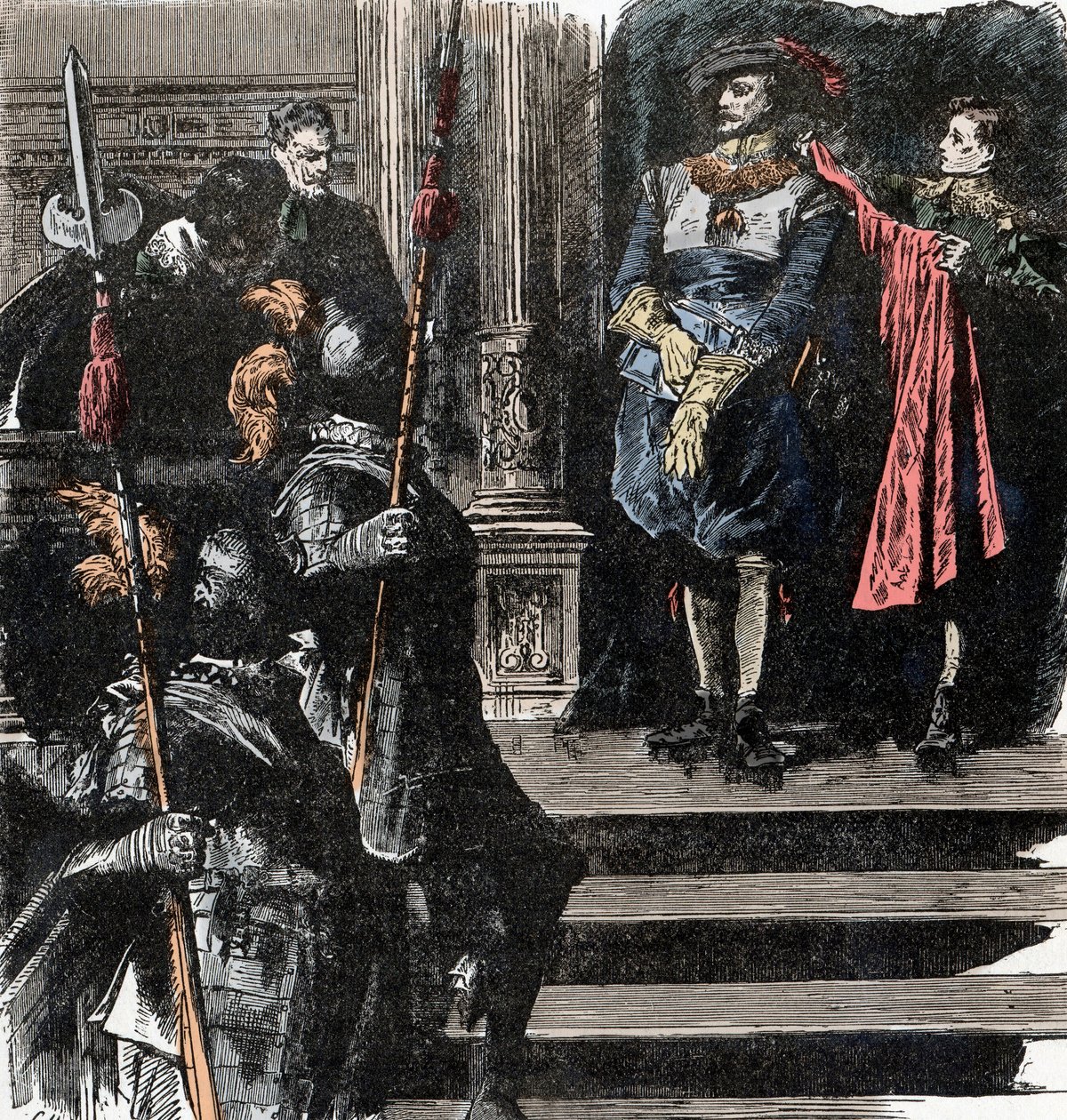 Harmincéves háború: Friedland hercege visszavonul a hadseregtől – Harmincéves háború (1618-1648): Albrecht (Albert) von Wallenstein (Waldstein) (1583-1634) visszavonul a hadsereg élén, január 24. alkotó: Unknown artist