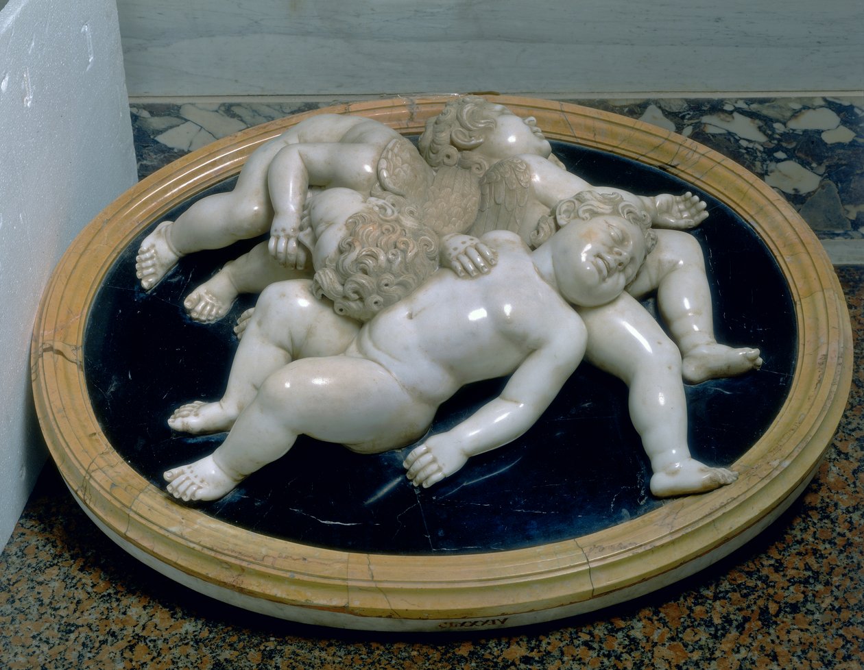 Három alvó putti alkotó: Unknown artist