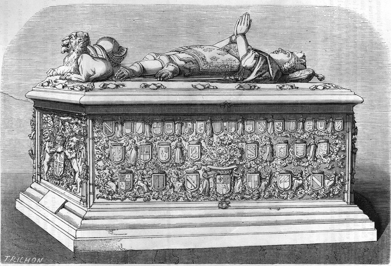 Károly burgundiai temerárius herceg (1433-1477) sírja. alkotó: Unknown artist