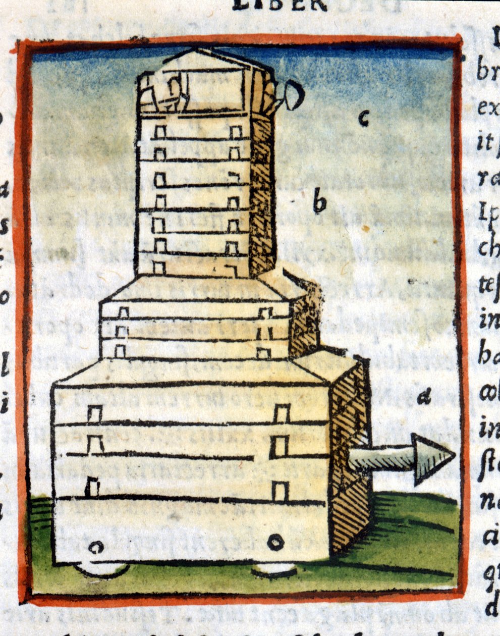 Teknős, harckocsi - Vitruva „” De architectura” című könyvében 1630-ból alkotó: Unknown artist