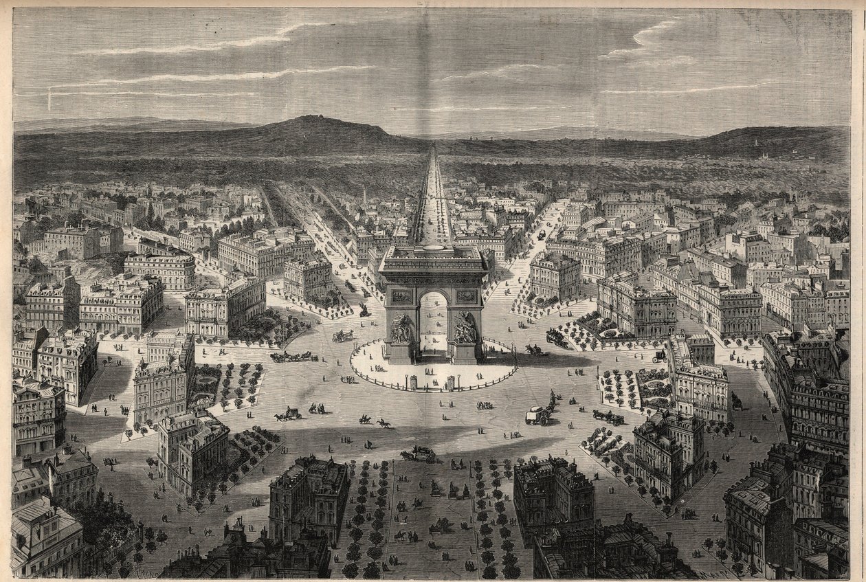 Párizs átalakulásai a Második Birodalom alatt, Haussmann Paris: általános kép a Place de l