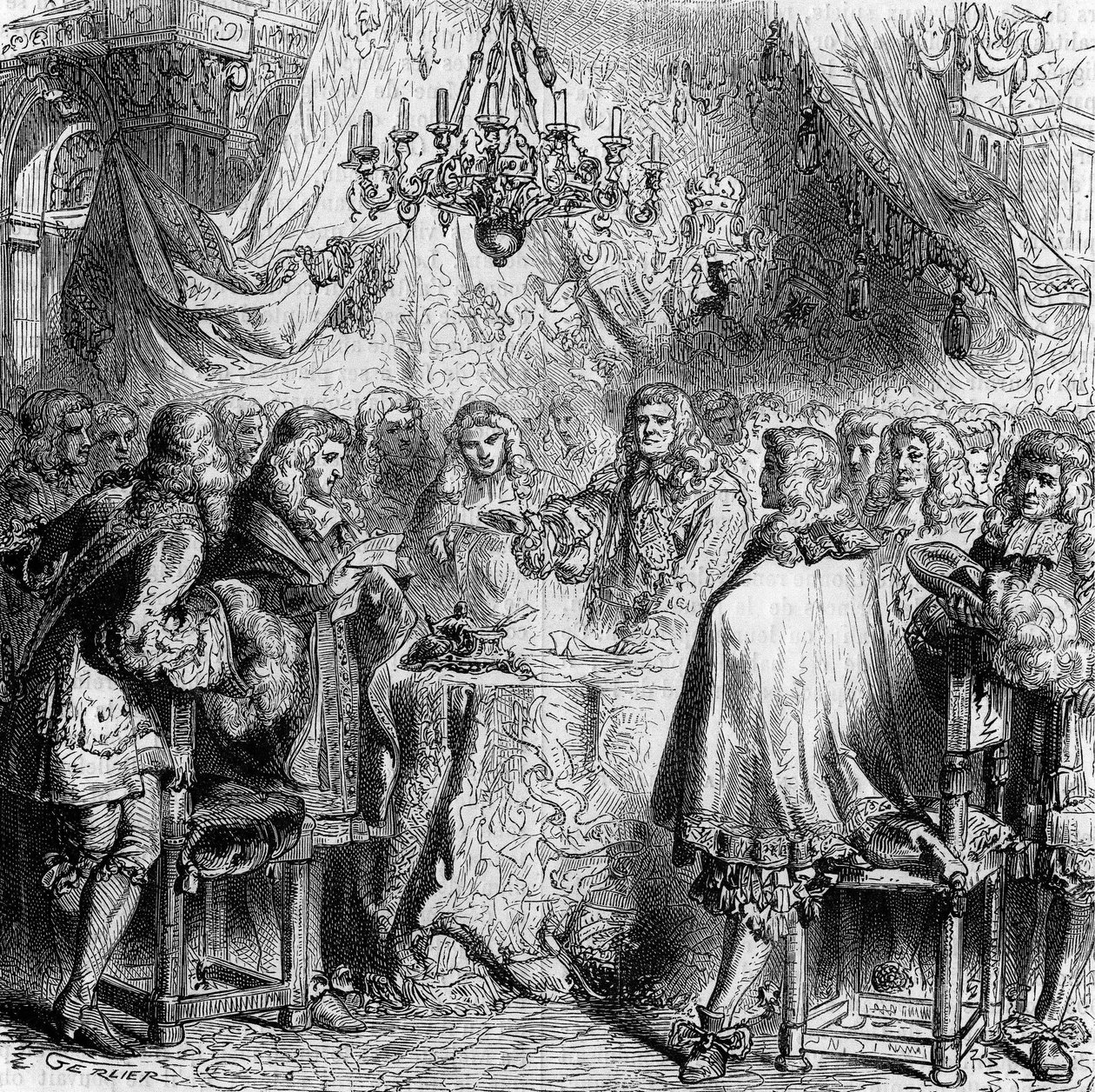Kezeld Aix kápolnát. 1668. május 2-án írt alá Franciaország és Spanyolország között, véget vetett a devolúciós háborúnak, és Flandriát Franciaországnak adta. Metszet 1866-ból. alkotó: Unknown artist