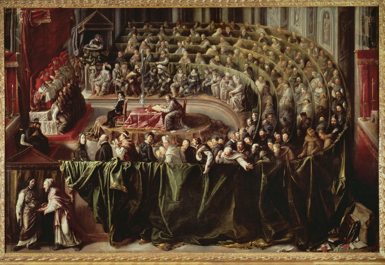 Galileo Galilei pere az inkvizíció előtt alkotó: Unknown artist