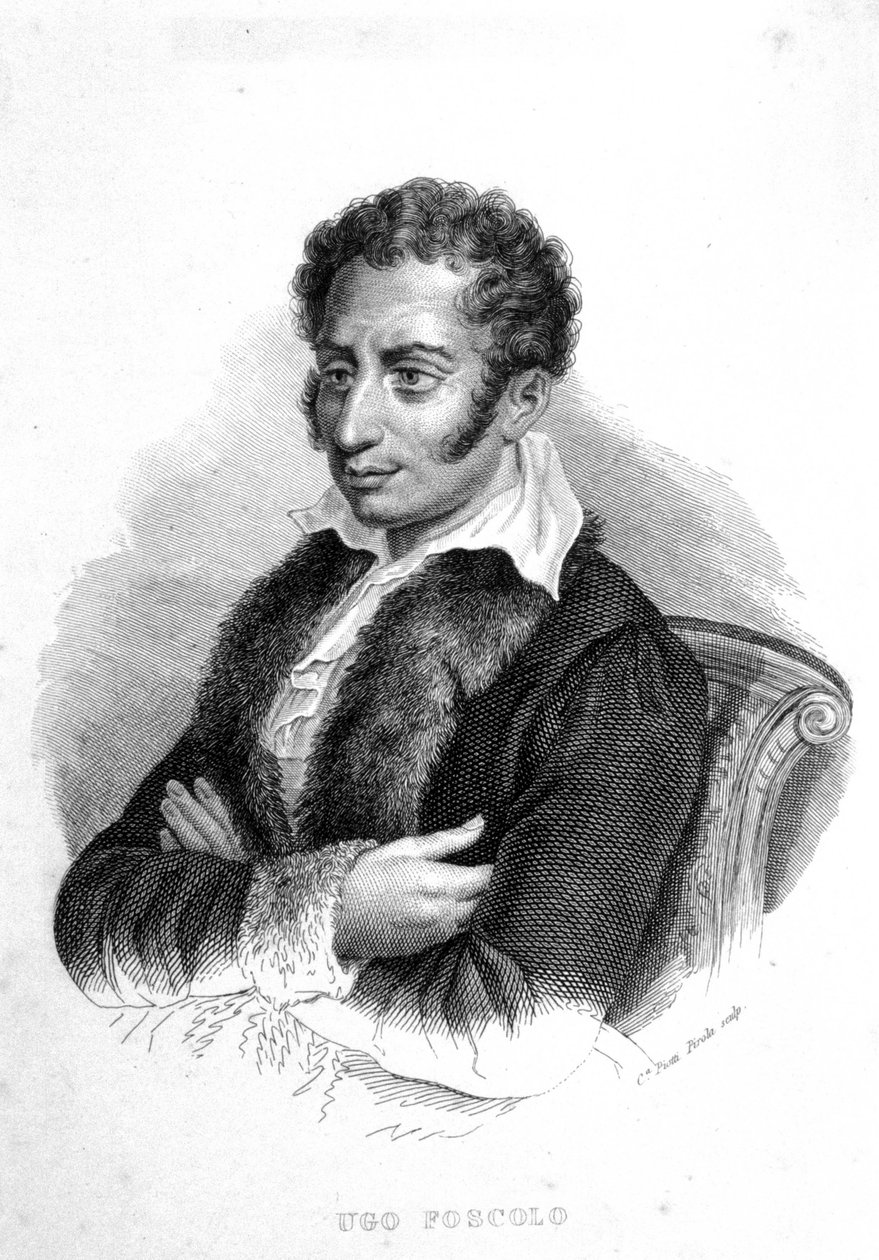 Ugo Foscolo (1778-1827) olasz költő és regényíró alkotó: Unknown artist