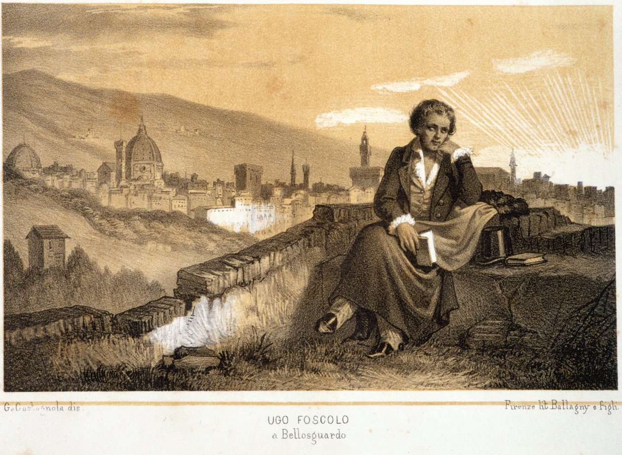 Ugo Foscolo (1778-1827), olasz költő és regényíró, Bellosgardóban - a "Storia d