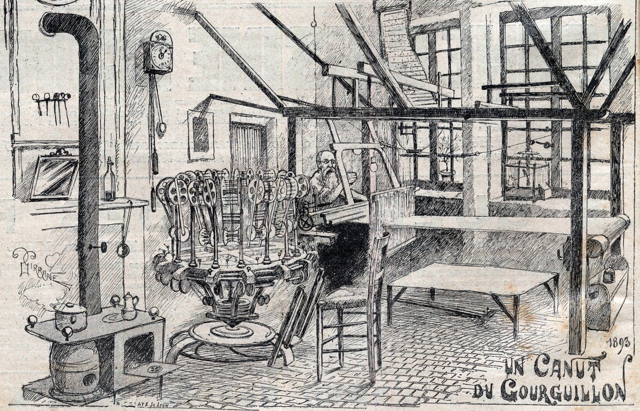 Egy kánusz Gourguillonból (Lyon) 1893-ban - metszet a „Le Progres illustrious” 1895-ben alkotó: Unknown artist
