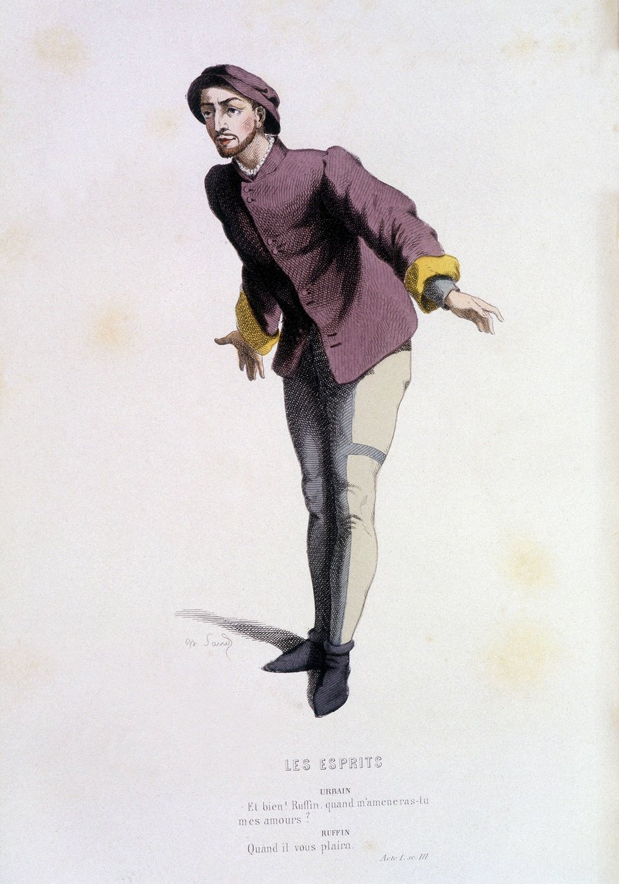 Urban a "" szellemekben "" (Pierre de Larivey 1579-ben), a "" francia színházban a 16. és 17. században Edouard Fournier Moliere "" előtt. alkotó: Unknown artist