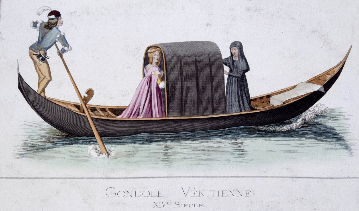 14. századi velencei gondola alkotó: Unknown artist