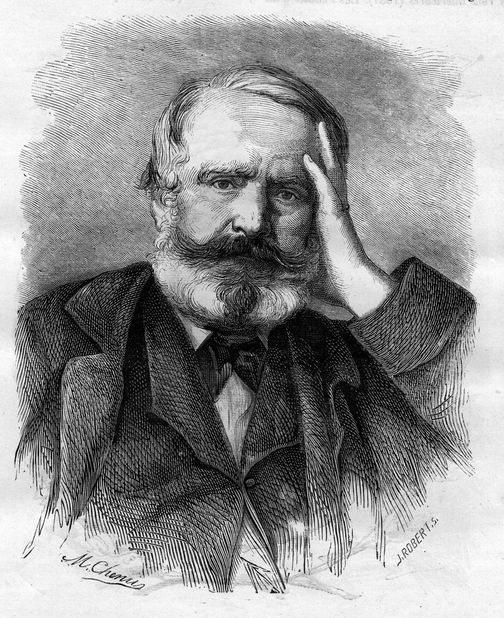 Victor Hugo (1802-1885), francia író, 1866-ban. alkotó: Unknown artist