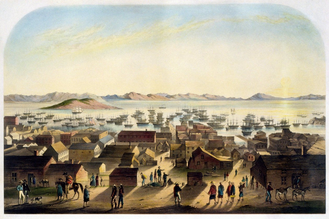 San Francisco kilátása. SD. kb. 1860 alkotó: Unknown artist