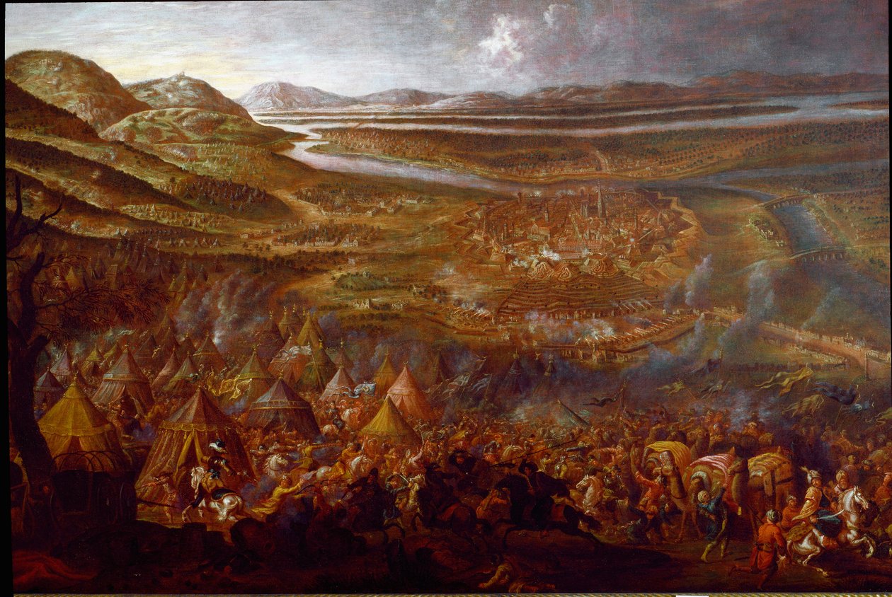 Kilátás a bécsi csatára 1683. 09. 12-én a Kahlenberg-hegyen (festmény alkotó: Unknown artist