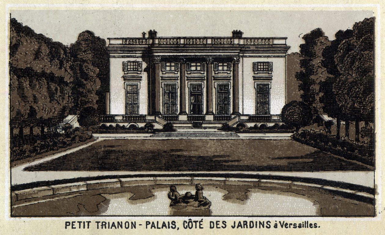 Kilátás a Peer Trianonra a versailles-i kertben. alkotó: Unknown artist