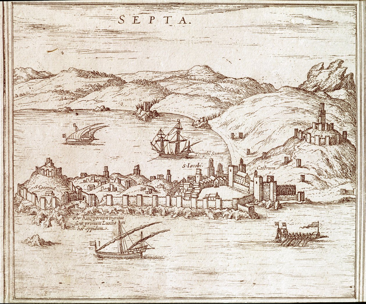 Kilátás Ceuta városára alkotó: Unknown artist