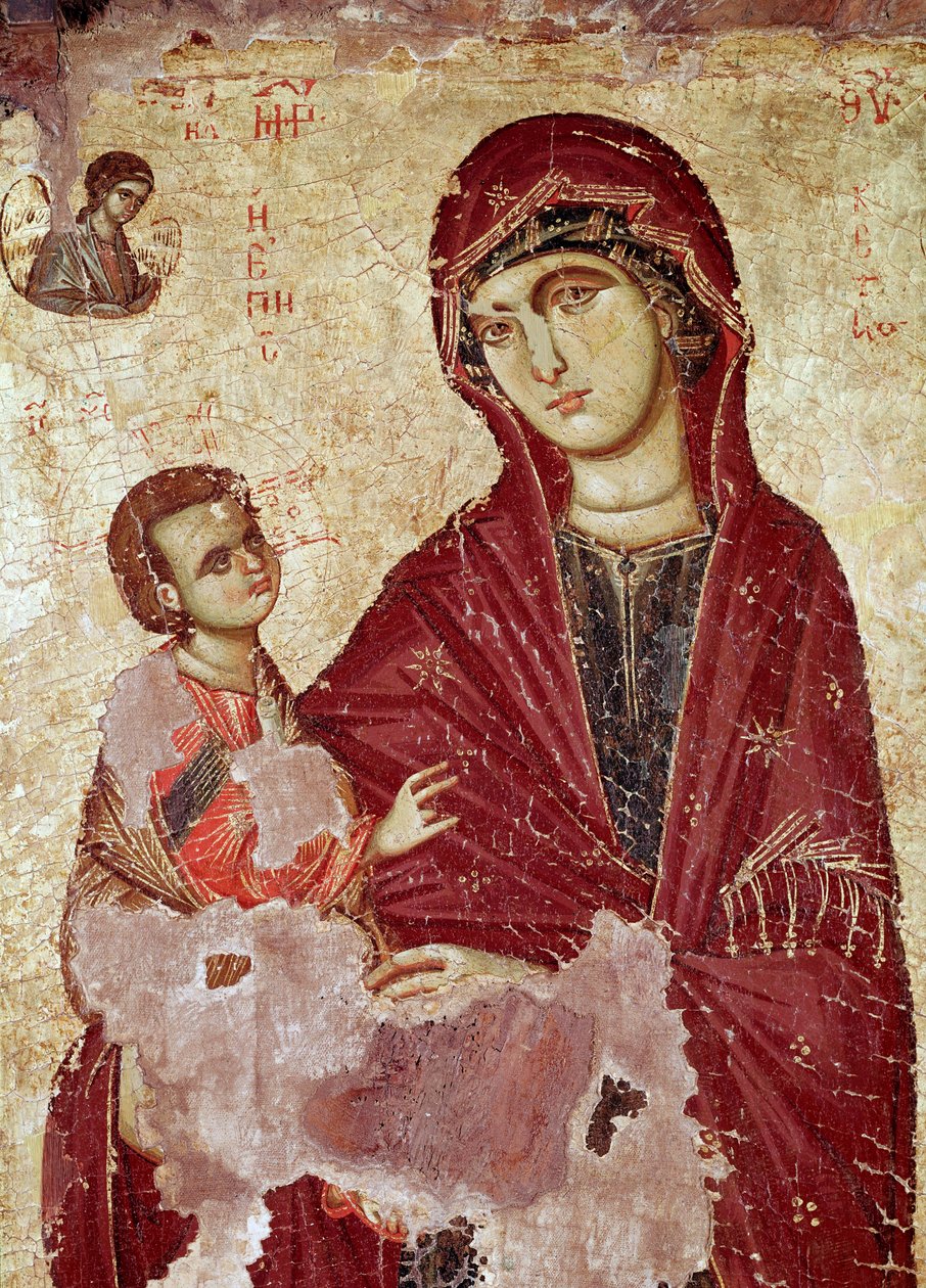 Szűz és gyermek (Ikon alkotó: Unknown artist