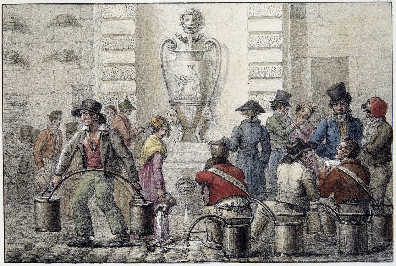 Vízszállítók a szökőkútnál alkotó: Unknown artist
