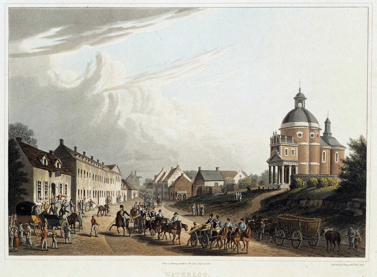 Waterloo: francia ágyúk konvoja elölről vissza, július 24 alkotó: Unknown artist