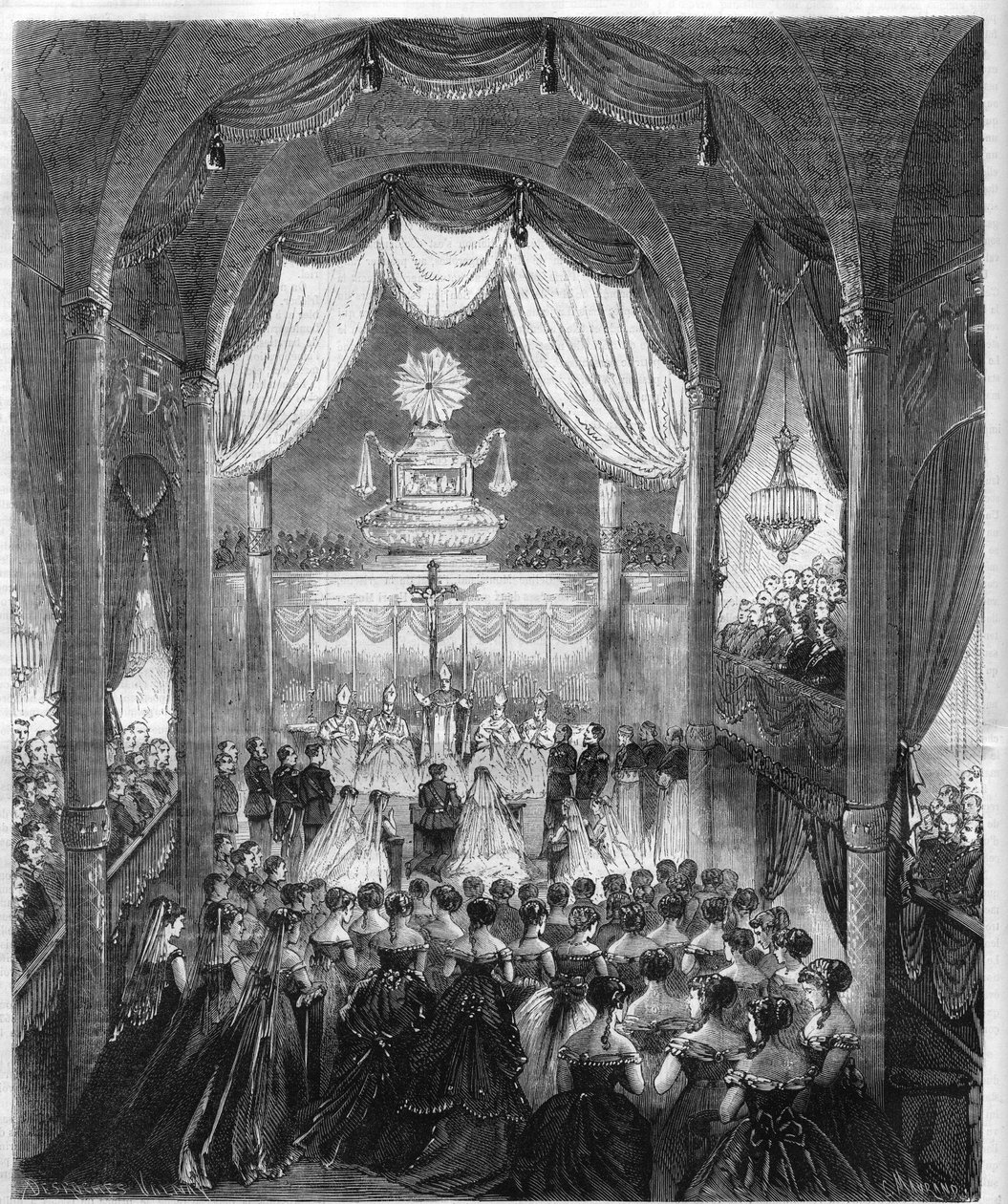 I. Humbert herceg, olasz herceg (Umberto I.) esküvői szertartása alkotó: Unknown artist