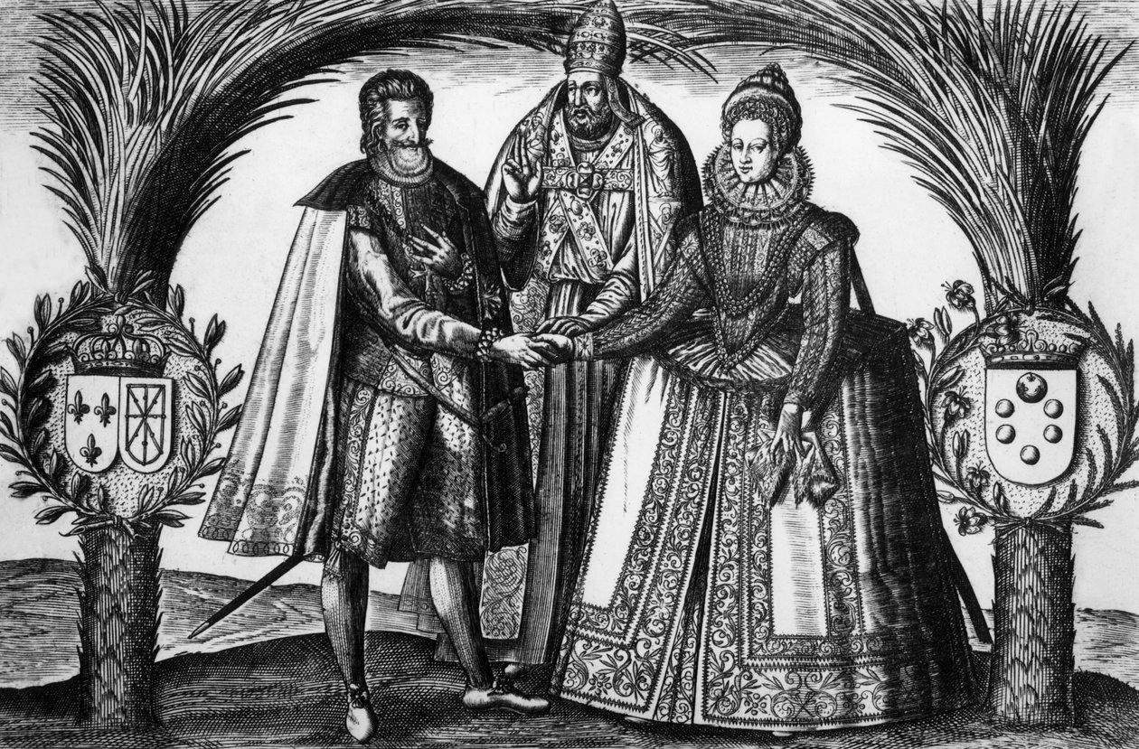 IV. Henrik francia király és Marie de Medicis esküvője december 17-én alkotó: Unknown artist