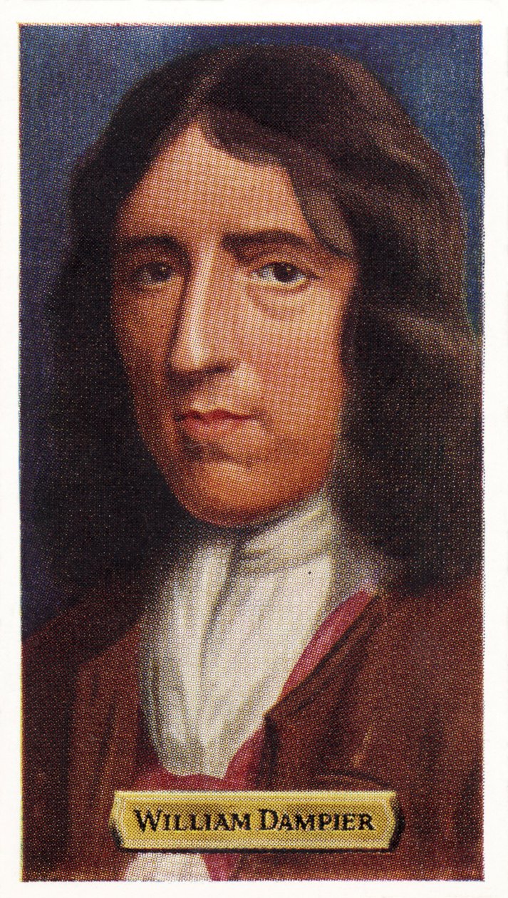 William Dampier-angol tengeri kapitány és felfedező. (nyomtatás) alkotó: Unknown artist