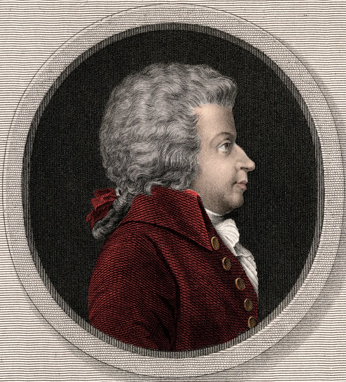 Wolfgang Amadeus Mozart 1756-1791 - metszet - XIX. alkotó: Unknown artist