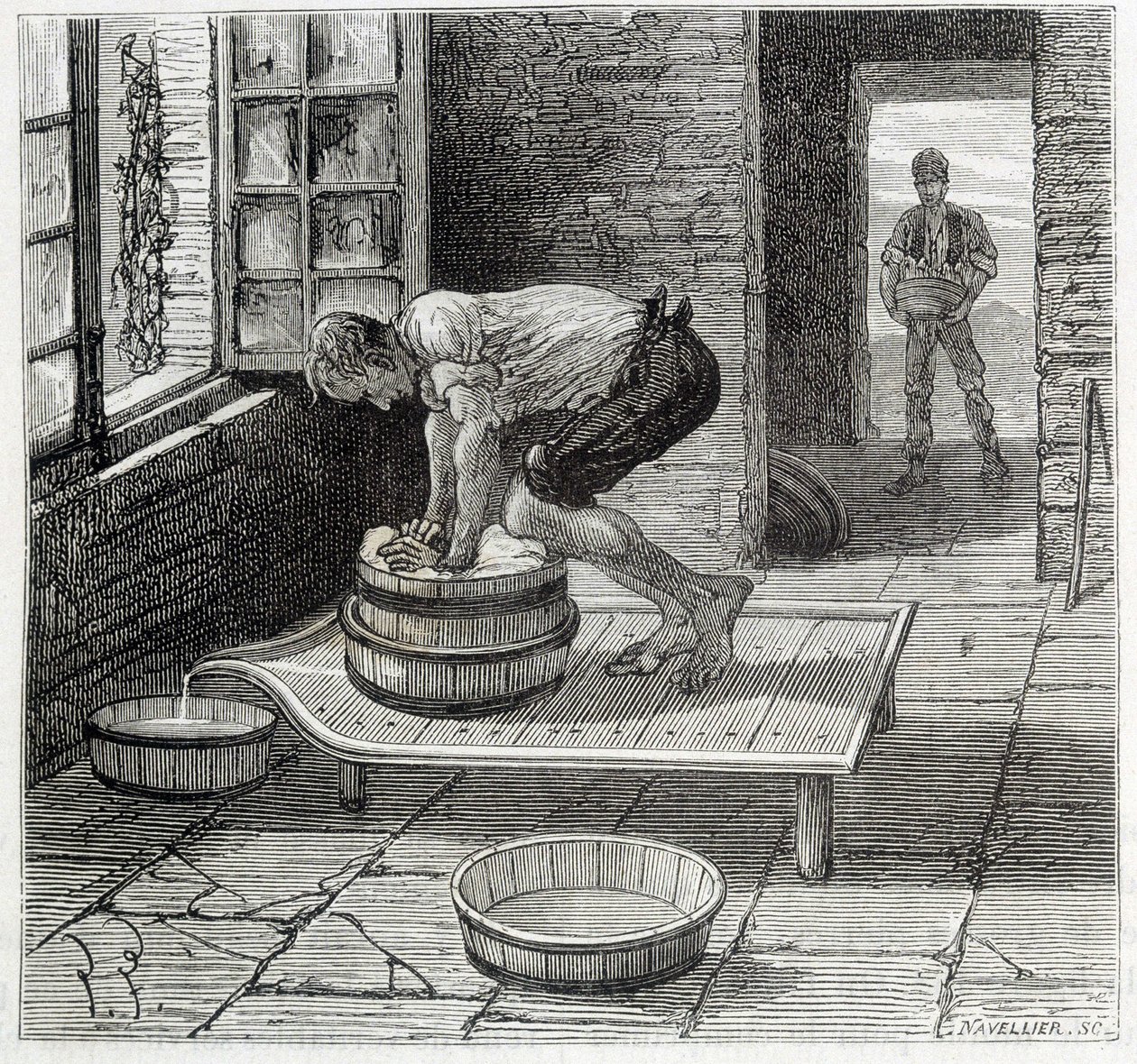A Tomme munkája egy auvergne-i sajtkészítőtől – Louis Figuier „Az ipar csodái” c. alkotó: Unknown artist