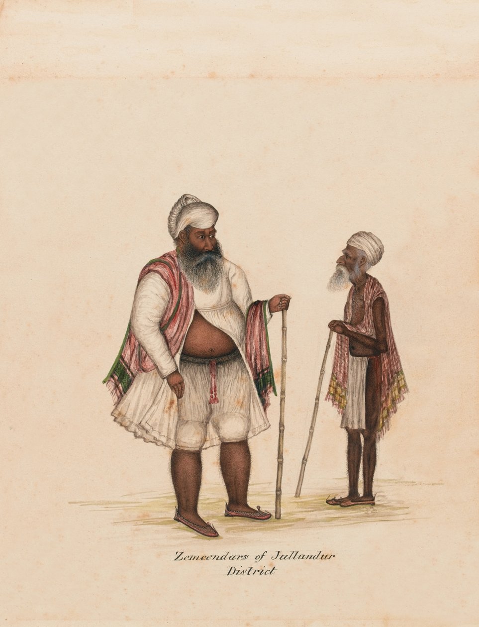 Jullundur körzet Zemendarjai ?, 1850 körül alkotó: Unknown