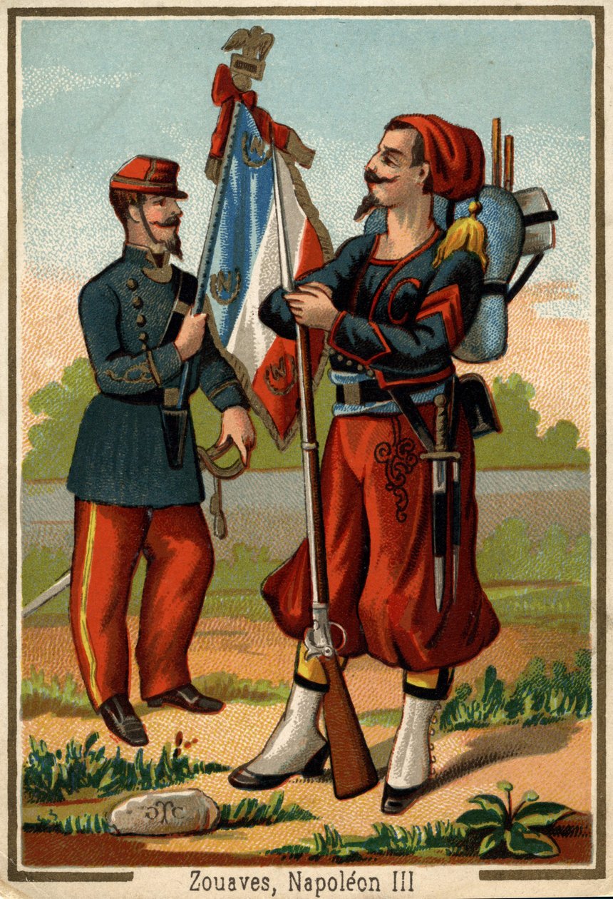 Zouave jelmez Napóleon idejében III alkotó: Unknown artist