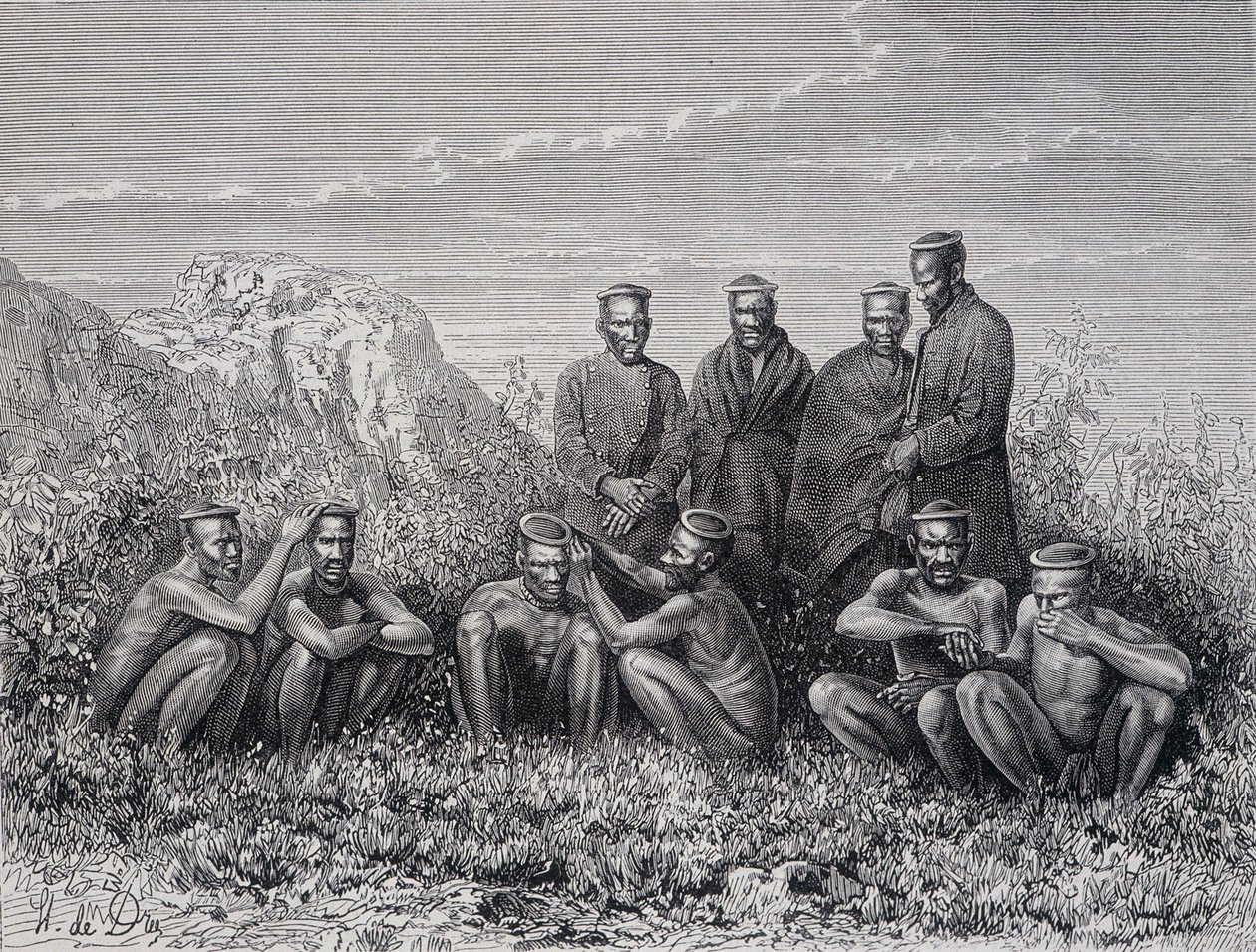 Zulu Cafres (Ring-Kop törzs) alkotó: Unknown artist