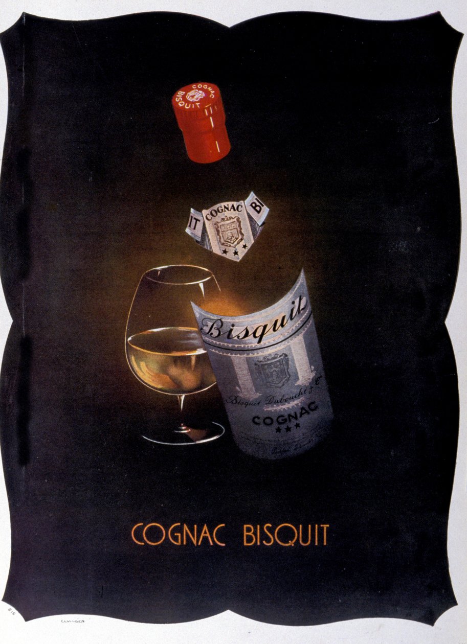 A Cognac Bisquit reklámplakátja. 1932. alkotó: Unknown artist