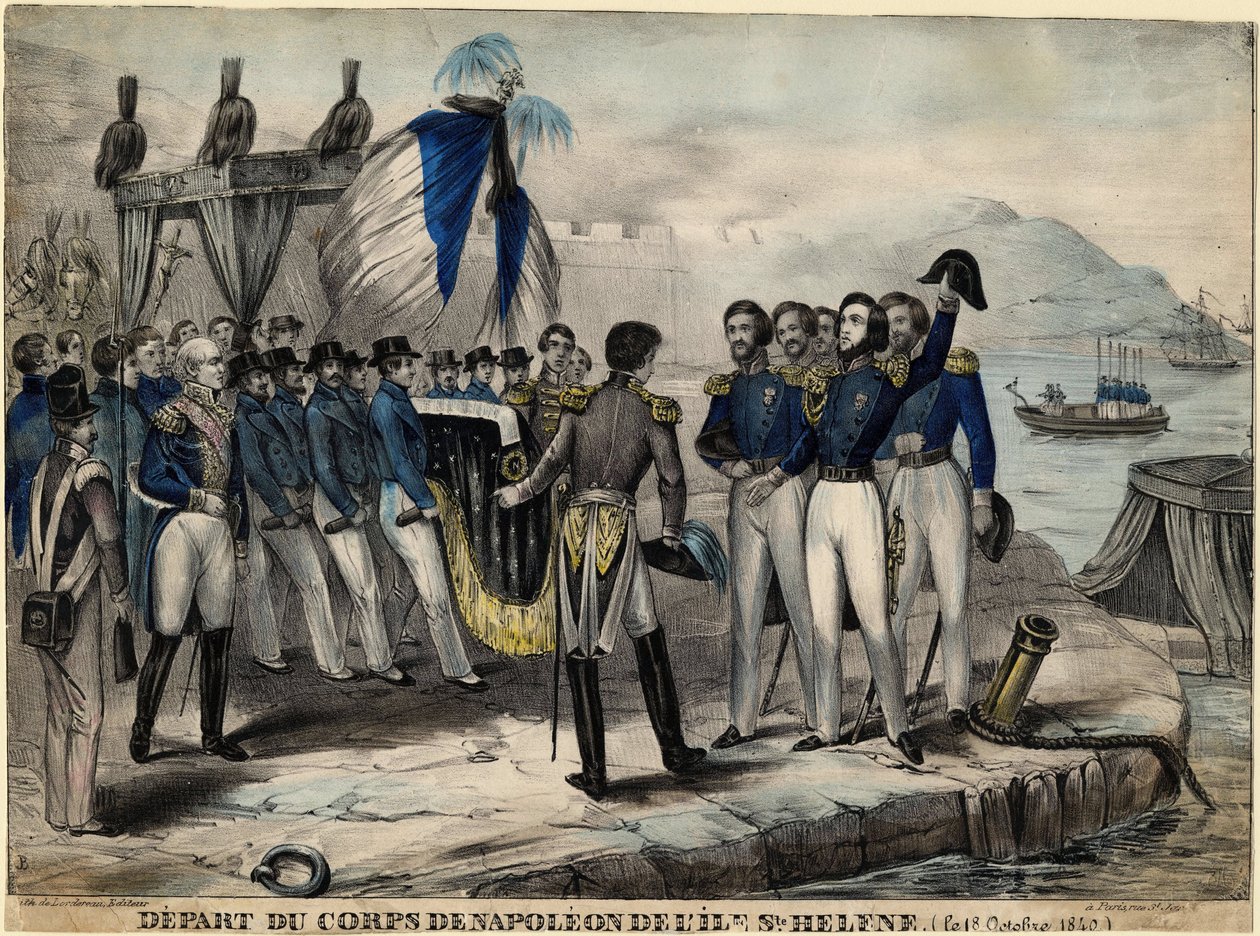 depart du corps de napoleon de l