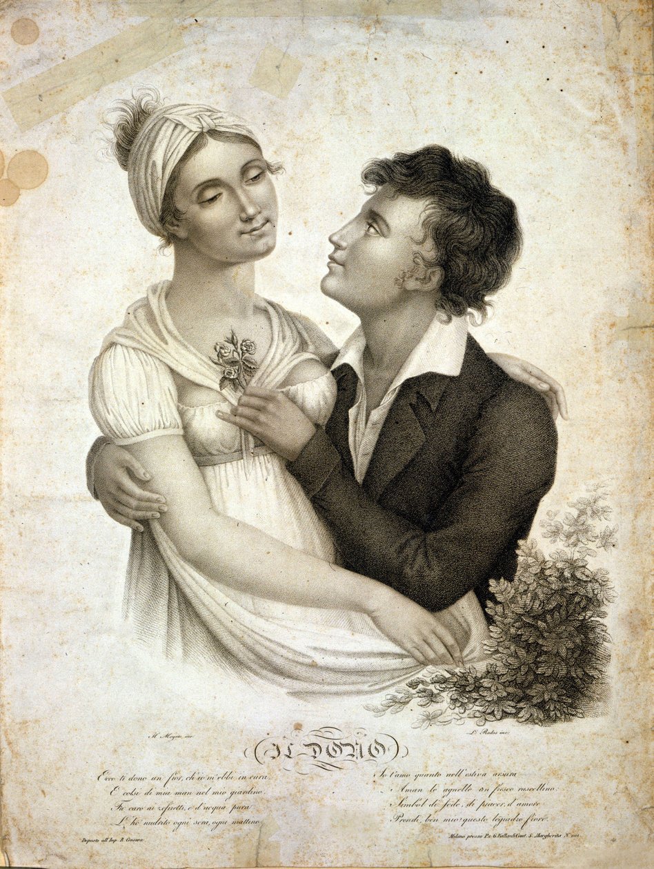 párost reprezentáló műfaji jelenet alkotó: Unknown artist