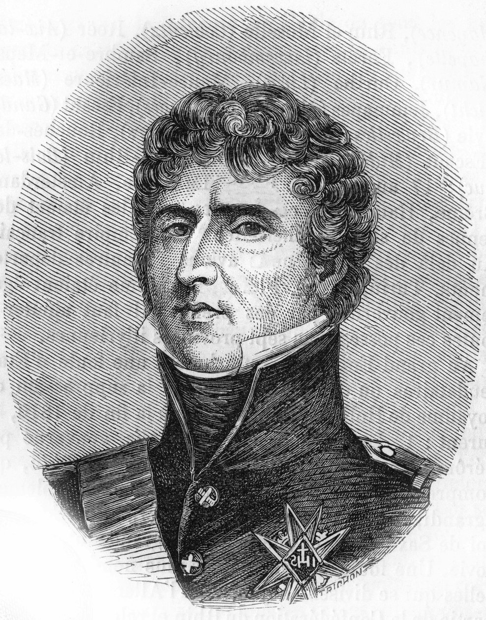 portré Charles John - baptist Bernadotte (1763-1844), Franciaország marsallja, XIV. Károly svéd és norvég király. alkotó: Unknown artist