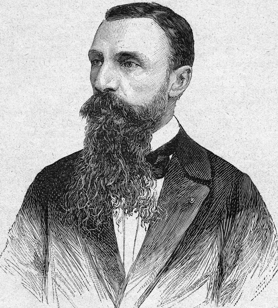 Auguste Pavie portréja. francia felfedező és diplomata (1847-1925).1893-as metszet. alkotó: Unknown artist